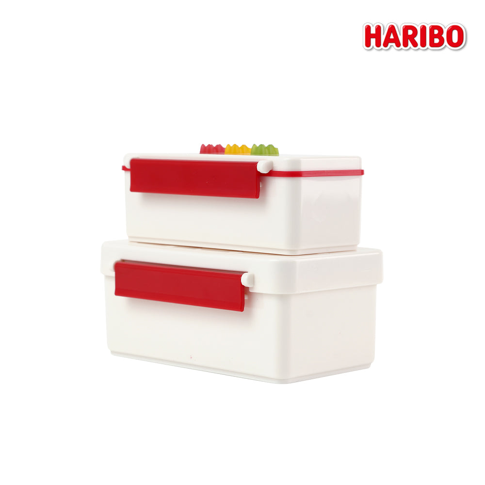 [K Direct Delivery] HARIBO Lunch Box & Cutlery Set (2-Tier Lunch Box + Spoon, Fork & Chopsticks Set) Select Option