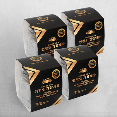 [오제이씨푸드] 프리미엄 연평도 간장게장 (5월 암꽃게) 1.5kg x 4팩 _무료배송 (묶음)