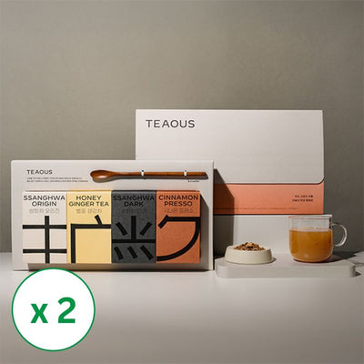 [티어스] 한국 전통차 4종 컬렉션 선물세트(120g x 4) x 2 박스_무료배송특가 (묶음)