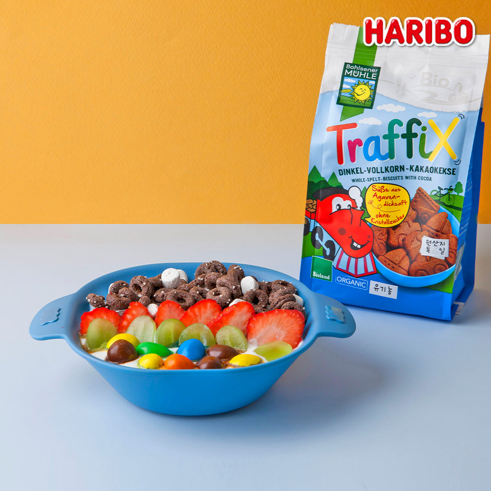 [K Direct Delivery] HARIBO Big Kid Set (Chopsticks S + Spoon & Fork + Cereal Bowl 4P) Select Option