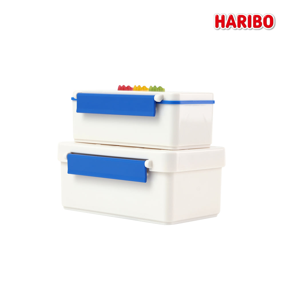 [K Direct Delivery] HARIBO Lunch Box & Cutlery Set (2-Tier Lunch Box + Spoon, Fork & Chopsticks Set) Select Option