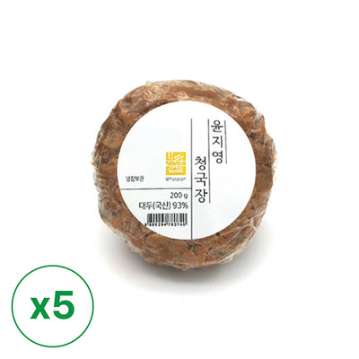 [알알이푸드] 윤지영 청국장 200g x 5개 (묶음)
