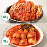 [임진강김치] 연천 미금치 율무 포기김치 3kg x 2팩 + 총각김치 3kg_무료배송_3월 첫째주 순차발송