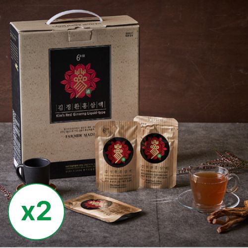 *[김정환홍삼] 홍삼액 (80ml x 30포) x 2박스 _무료배송 (묶음)