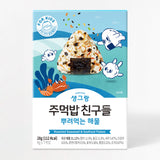 Twice Baked Seaweed for Triangle Gimbap 20 Sheets x 2Pack + prinkle Seafood Furikake 28g (4g x 7 packs) x 2Pack_Time deal (Set)