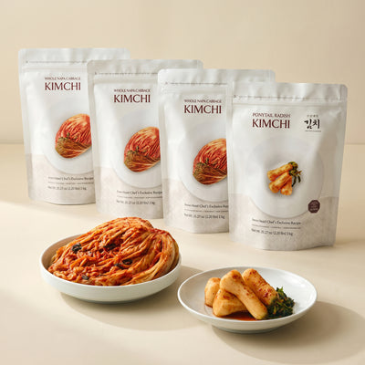 [조선호텔김치] 배추김치 1kg x 3팩 + 총각김치 1kg (묶음)