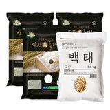 [강화섬쌀] 프리미엄 삼광미플러스 4kg x 3팩 + *증정 [바른곡물] 백태 1.6kg x 1팩_무료배송특가 (묶음)