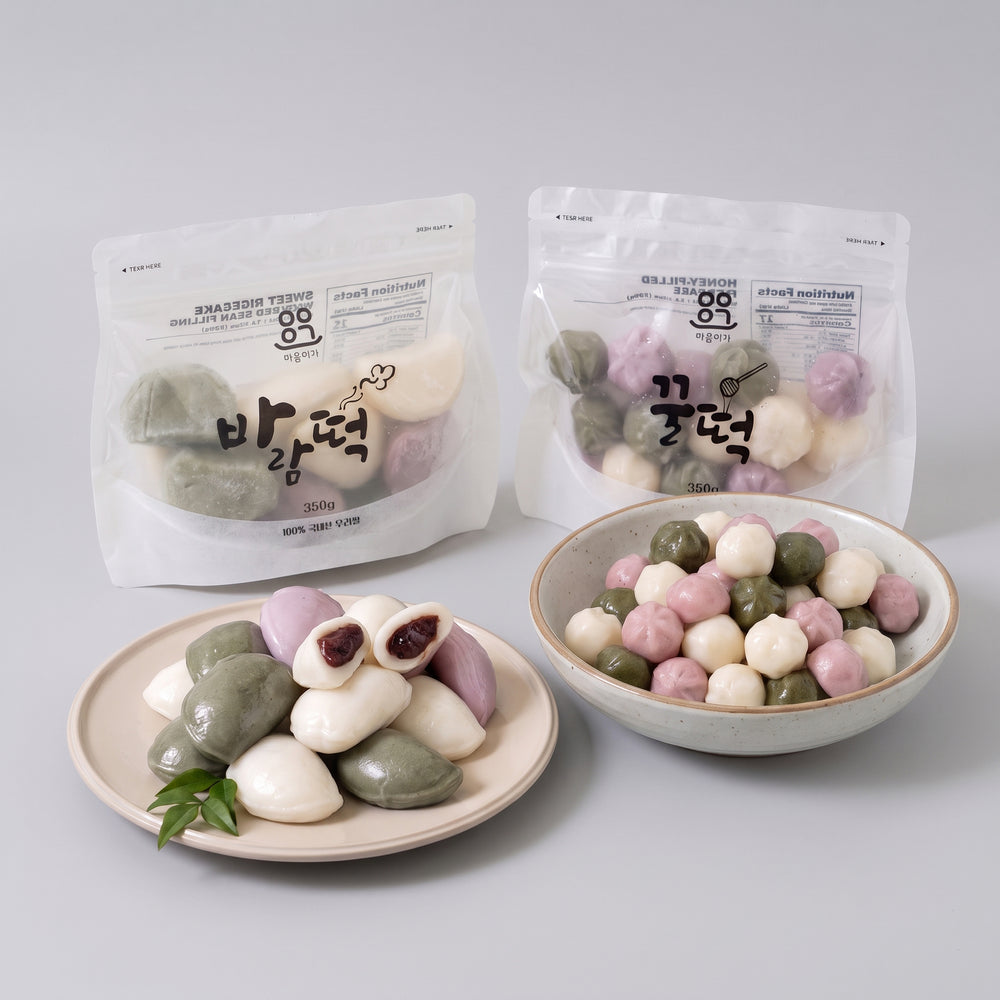 [Maumiga] Assorted Ggultteok (Honey Rice Cakes) 350g x 2pkㅣ*Free* [Maumiga] Assorted Wind Rice Cake 350g