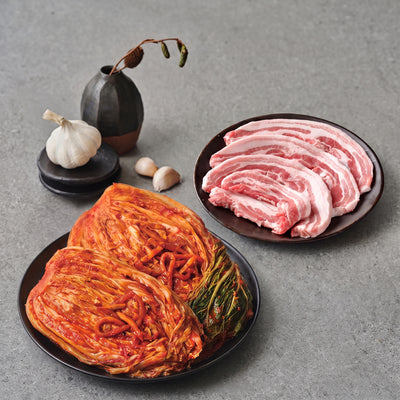 [황진담] 명품 국내산 포기김치 5kg + [울타리] 삼겹살 1lb (묶음)