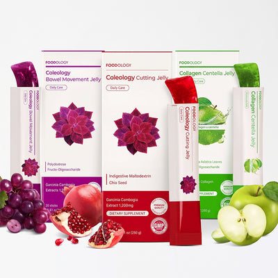 [Foodology] Coleology Cutting Jelly 10Day Supply (25g x 10 Sticks) + Coleology Collagen Centella Jelly 10Day Supply (25g x 10 Sticks) + Coleology Bowel Movement Jelly 10Day Supply (25g x 10 Sticks)