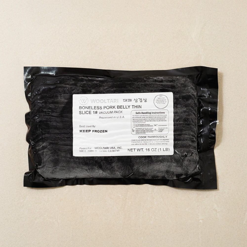 [울타리] 대패 삼겹살 (Boneless Pork Belly Thin Slice) 1lb