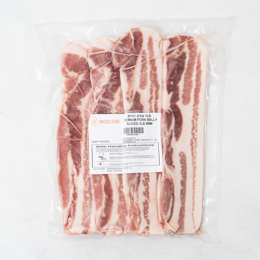 [Wooltari] Pork Belly Sliced 1lb + [Yesodam] Sliced Kimchi 400g (Set)