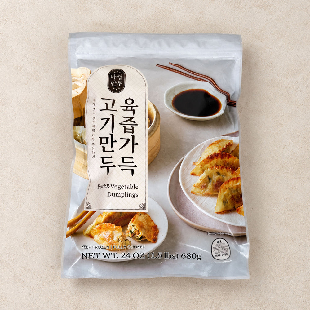 [Nasung Mandoo] Pork & Vegetable Dumplings 1.5lb