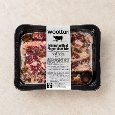 [Wooltari] Marinated Beef Finger Meat (Trimmed) 1lb