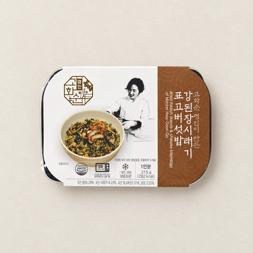 [하늘농가] 국내산 강된장시래기 표고버섯밥 215g x 2팩 (묶음)