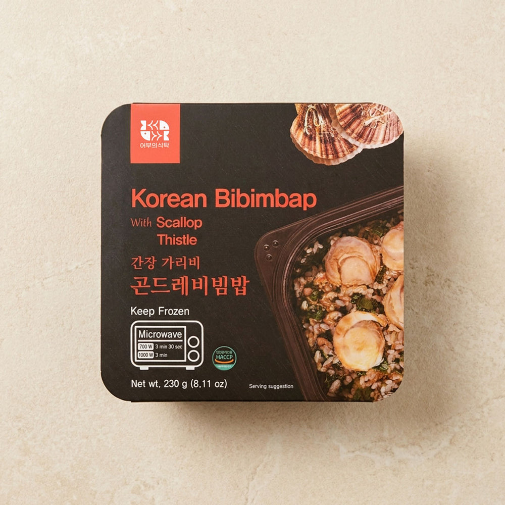 [1+1] [어부의식탁] 간장 가리비 곤드레비빔밥 230g (묶음)