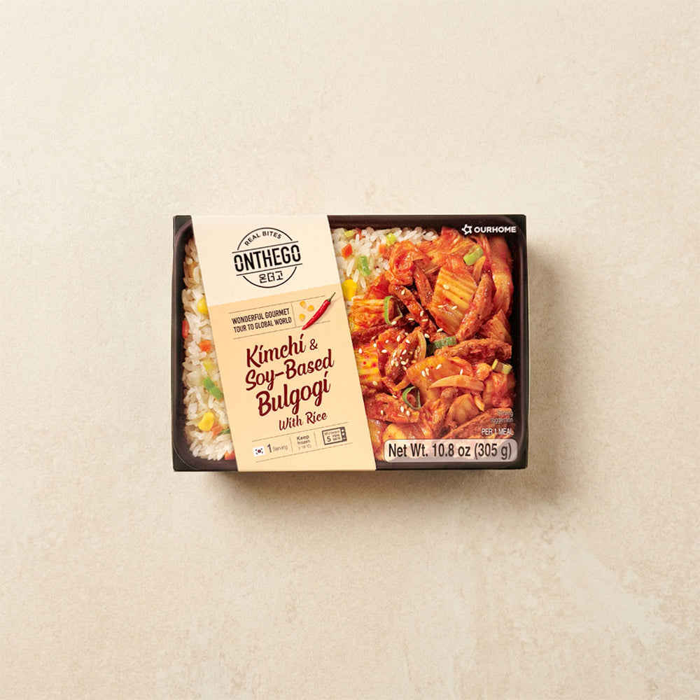 [Ourhome] On the Go Kimchi & Soy-Based Bulgogi w/ Rice 305g x 2pk