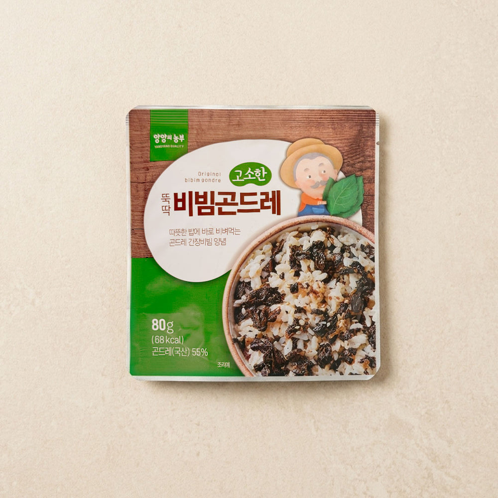 [양양의농부] 고소한 뚝딱 비빔 곤드레 80g x 4팩 (묶음)