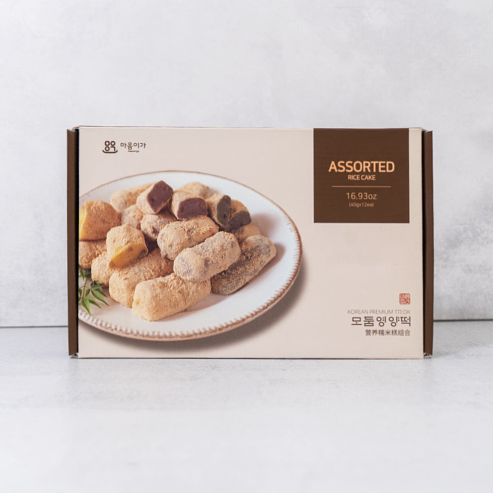 [Maumiga] Flat Sheet Pumpkin Injeolmi Kit x 2 +  Assorted Nutritious Rice Cakes 480g x 2_ Free Shipping in the 2nd WK/ July