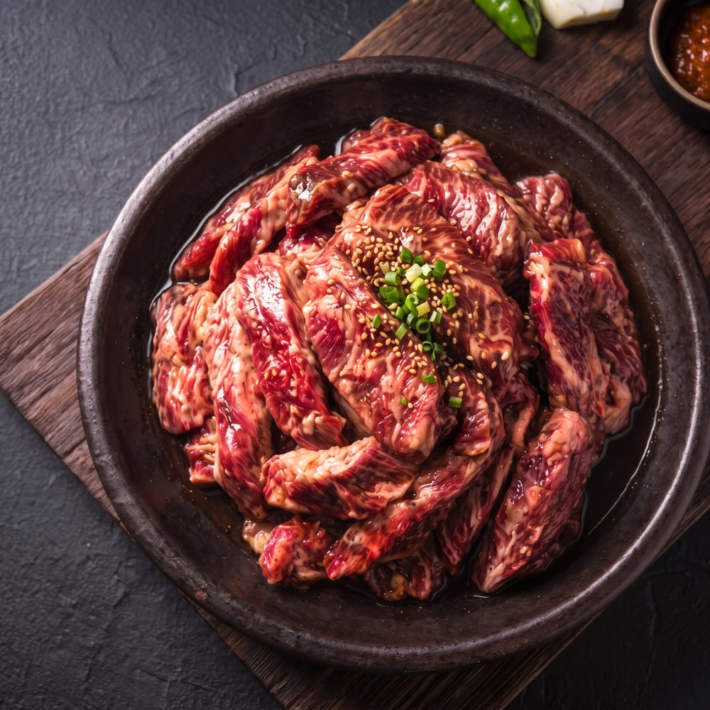 [Wooltari] Marinated Beef Finger Meat (Trimmed) 1lb