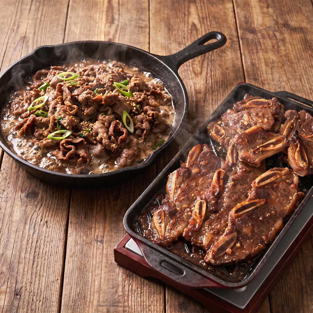 [울타리] 양념 LA 갈비 3lb | *증정* 소불고기 1lb_ 타임딜 (묶음)