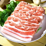 Slice Pork Belly 3LB +Pork Jowl 1LB