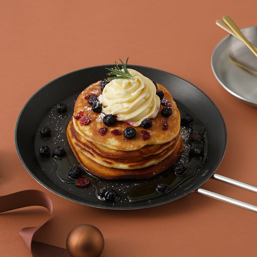 [K Direct Delivery] Edelkochen 3-Ply Pancake Pan 28cm (Black Non-Stick)