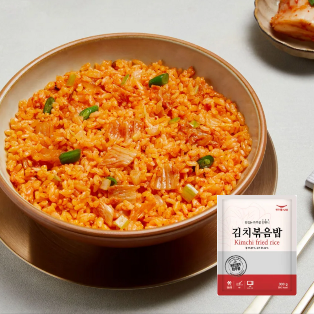 [한우물] 야채 볶음밥 300g + 새우볶음밥 300g + 김치볶음밥 300g (묶음)