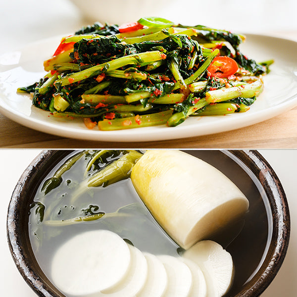 [한국직배송 A] 연천군 미금치 제철 열무김치 2kg + 동치미 2kg + 깍두기 1kg