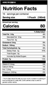 [곡물도감] 서리태 가득 콩물두유 (180ml x 15팩) x 3팩 (묶음)_무료배송특가_1월 2째주 순차발송