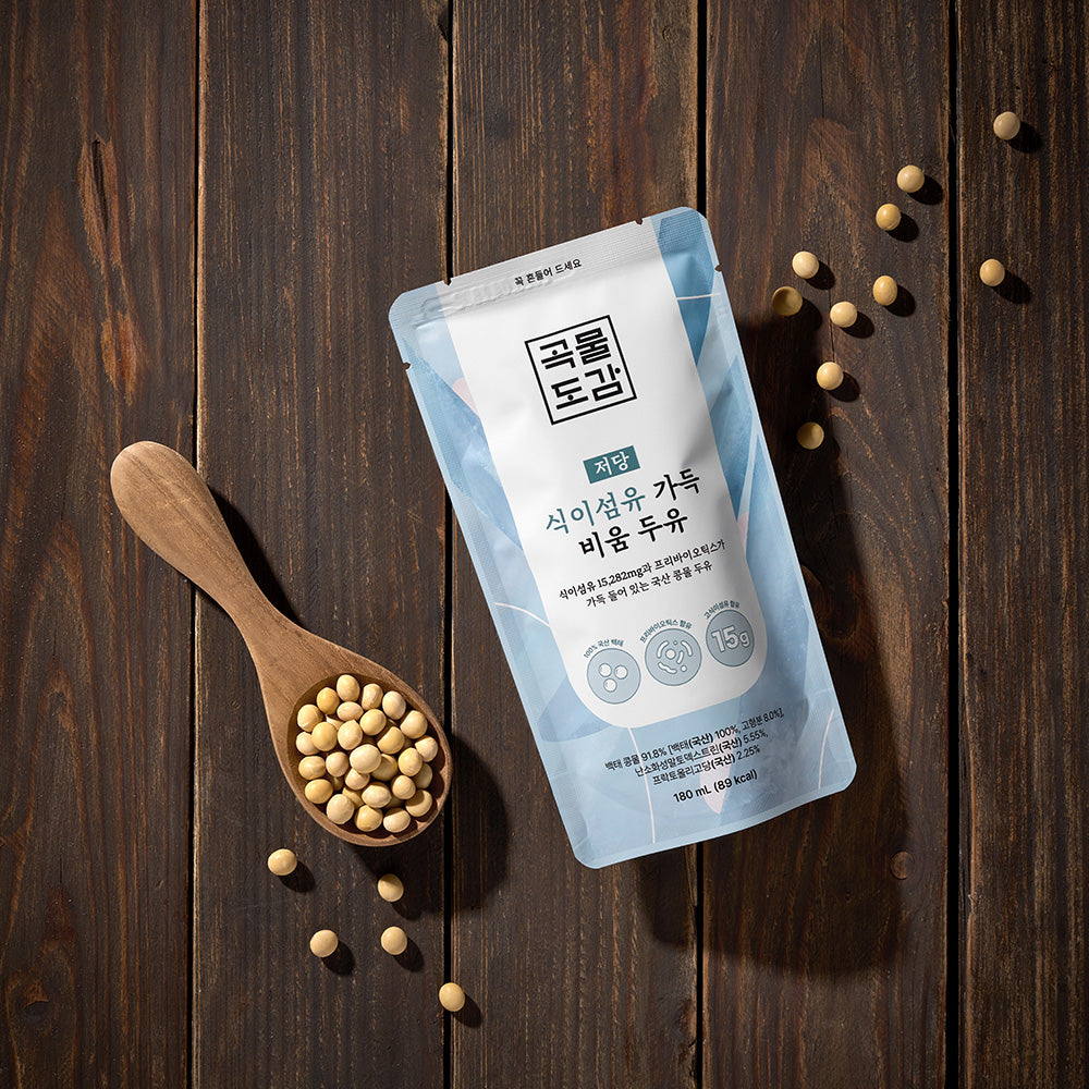 [Eco Mom] Fermented Soybean Powder 1kg x 2pkㅣ*Free* [Gokmul Dogam] Dietary Fiber Bium Soy Milk (180ml x 15)_ Free Shipping