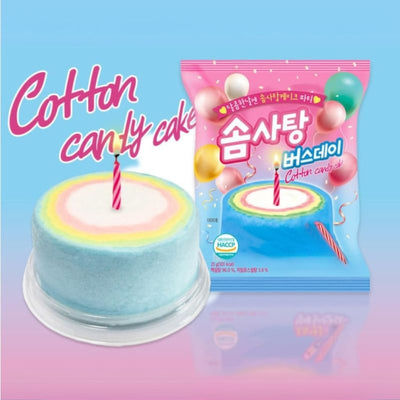 Cotton Candy Cake with Candle13g