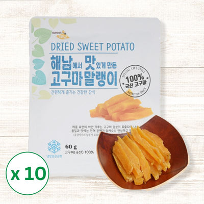 [해남고구마] 해남에서 맛있게 만든 고구마말랭이 60g x 10개 (묶음)_타임딜