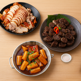 Sliced Pork Hocks (Jokbal) 1lb + Premium Sundae Traditional 1lb + Stir-Fried Rice Cake 627g_Time Deal (Set)
