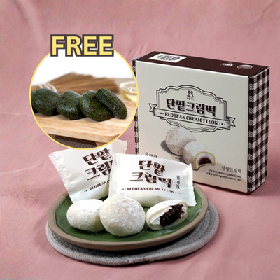 [마음이가] 단팥크림떡 480g | *증정* 들깨 현미 쑥떡 600g
