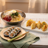 Jjolmyeon 510g + Japchae Dumplings 420g + Tuna Mayo Kimbap 2pk (Set)
