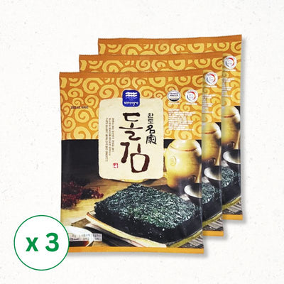 Seasoned Laver (Seaweed) 27g x 3 (Set)