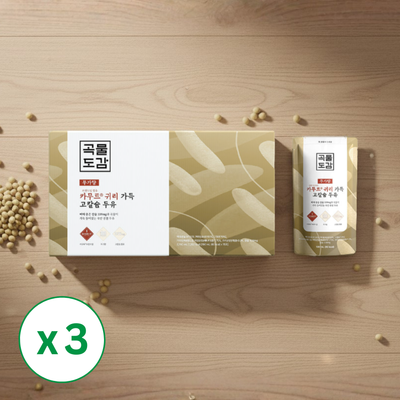 [곡물도감] 카무트 귀리 가득 고칼슘 두유 (180ml x 15팩) x 3팩 (묶음)_무료배송특가_1월 2째주 순차발송