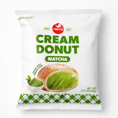 [Seoul Milk] Matcha Cream Donut (100g)