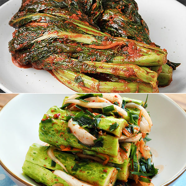 [한국직배송 C] 연천군 미금치 제철 보쌈김치 2kg + 오이소박이 2kg + 갓김치 1kg