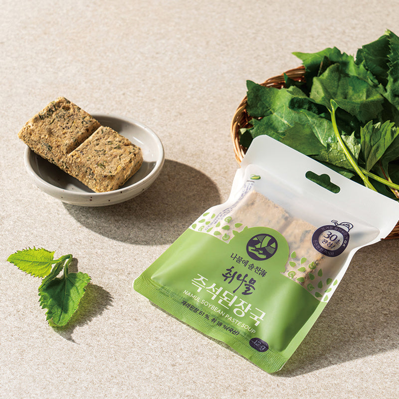 [담우] 나물에 솔찬해 취나물 즉석 된장국 60g (12gx5개)