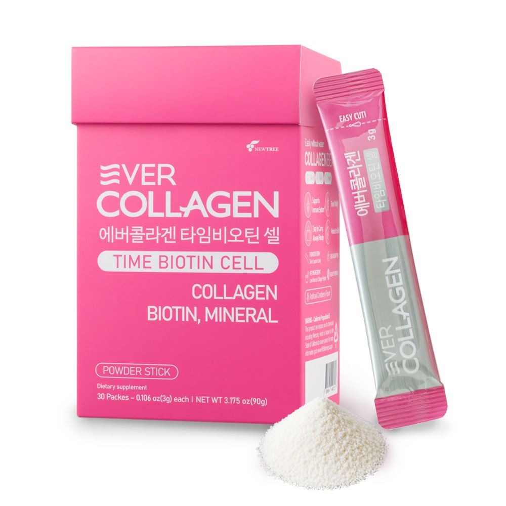 [Ever Collagen] Time Biotin Cell Powder Stick 90g (3g x 30 Sticks)