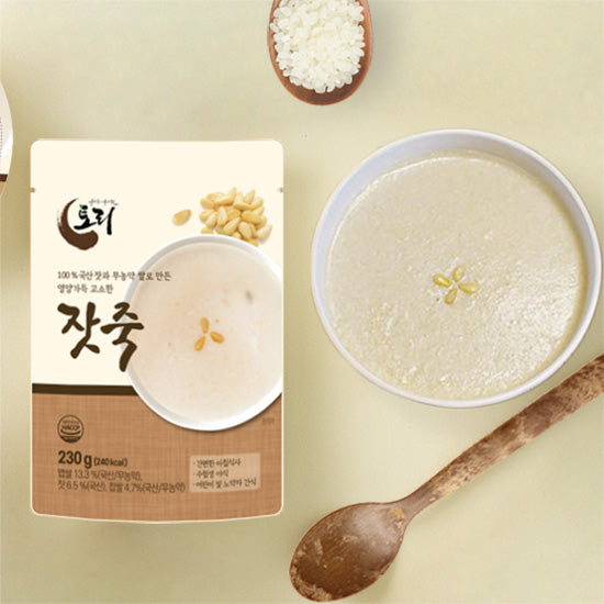 [성필립보생태마을] 생태맘 청국장 가루 1kg x 2개ㅣ*증정* [토리식품] 국내산 100% 잣죽 230g x 1팩_무료배송 (묶음)