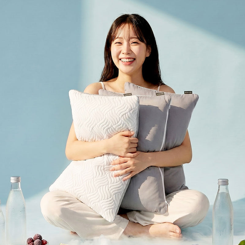 [한국직배송] 조은자리 듀라론 냉감 낮잠베개 2개 세트 (솜포함)