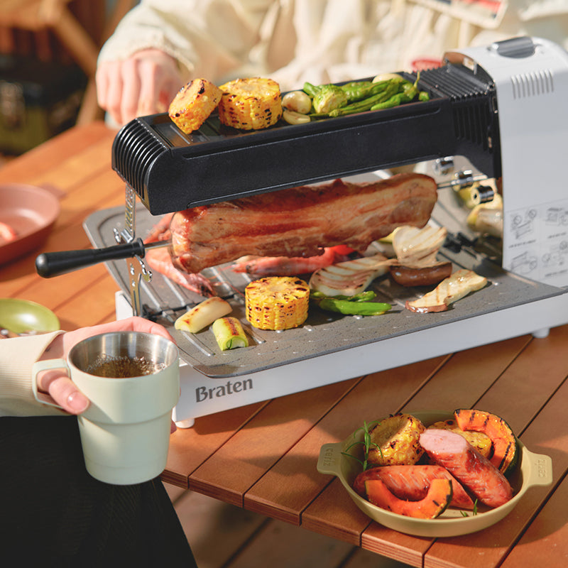 [K Direct Delivery] Braten Gas Grill PRO with Automatic Rotating Skewer Function
