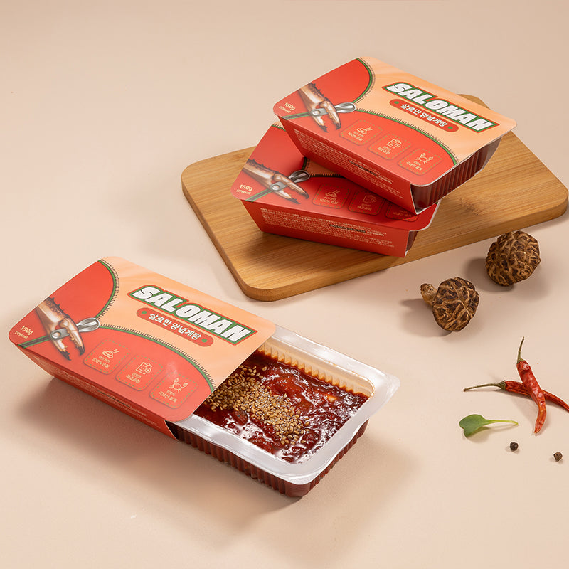 [삼대인천게장] 살로만 순살 양념게장 150g