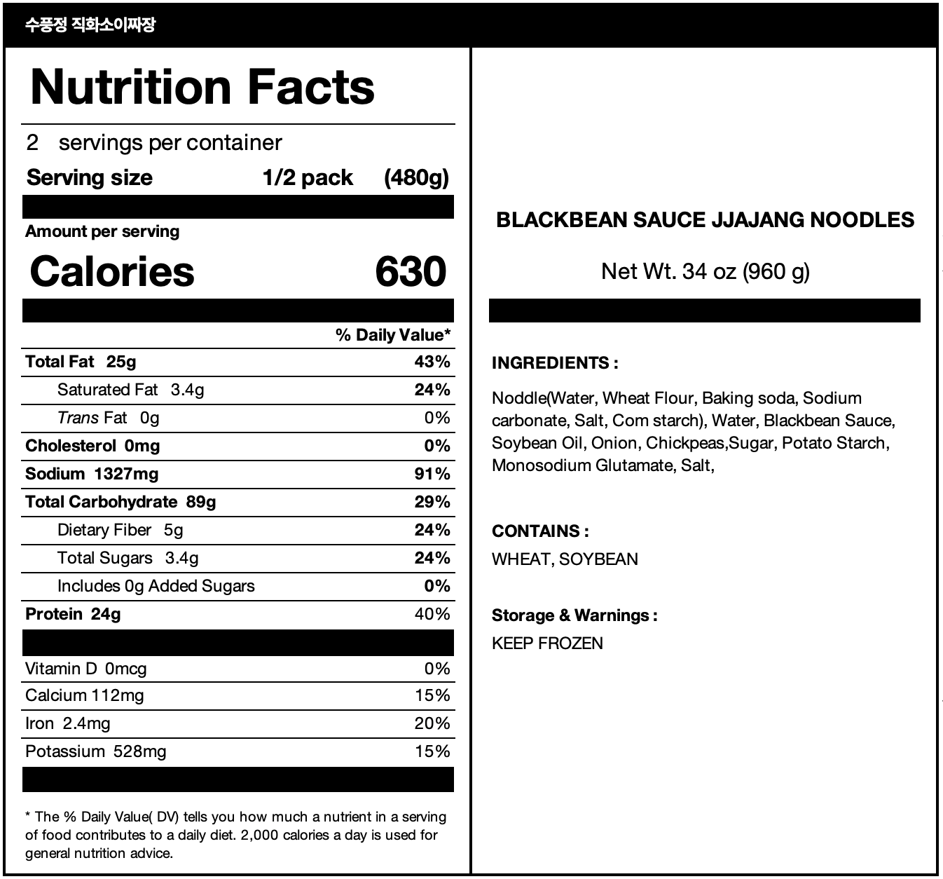  nutrition facts