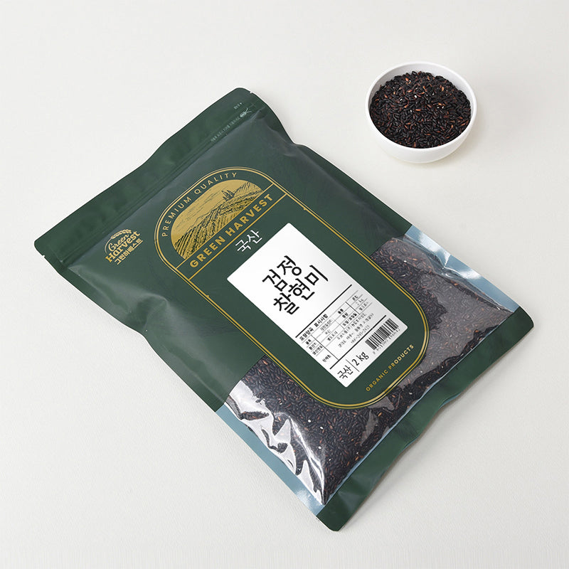 [조선향진주] 조선향진주 4kg x 3팩ㅣ*증정* [두보식품] 그린하베스트 국산 검정찰현미 2kg