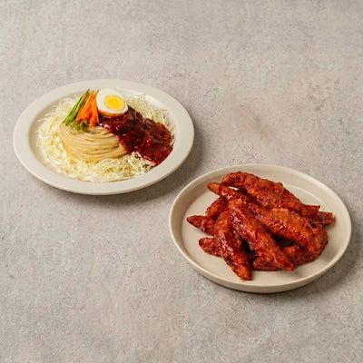 [보영만두] 보영쫄면 중간맛 510g (2인분) + [애플하우스] 무침 군만두 360g_타임딜