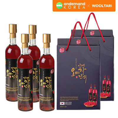 [ODK x 울타리] 프리미엄 오미자진액 (500ml x 2병) 선물세트 x 2박스_무료배송특가 세트 (묶음)